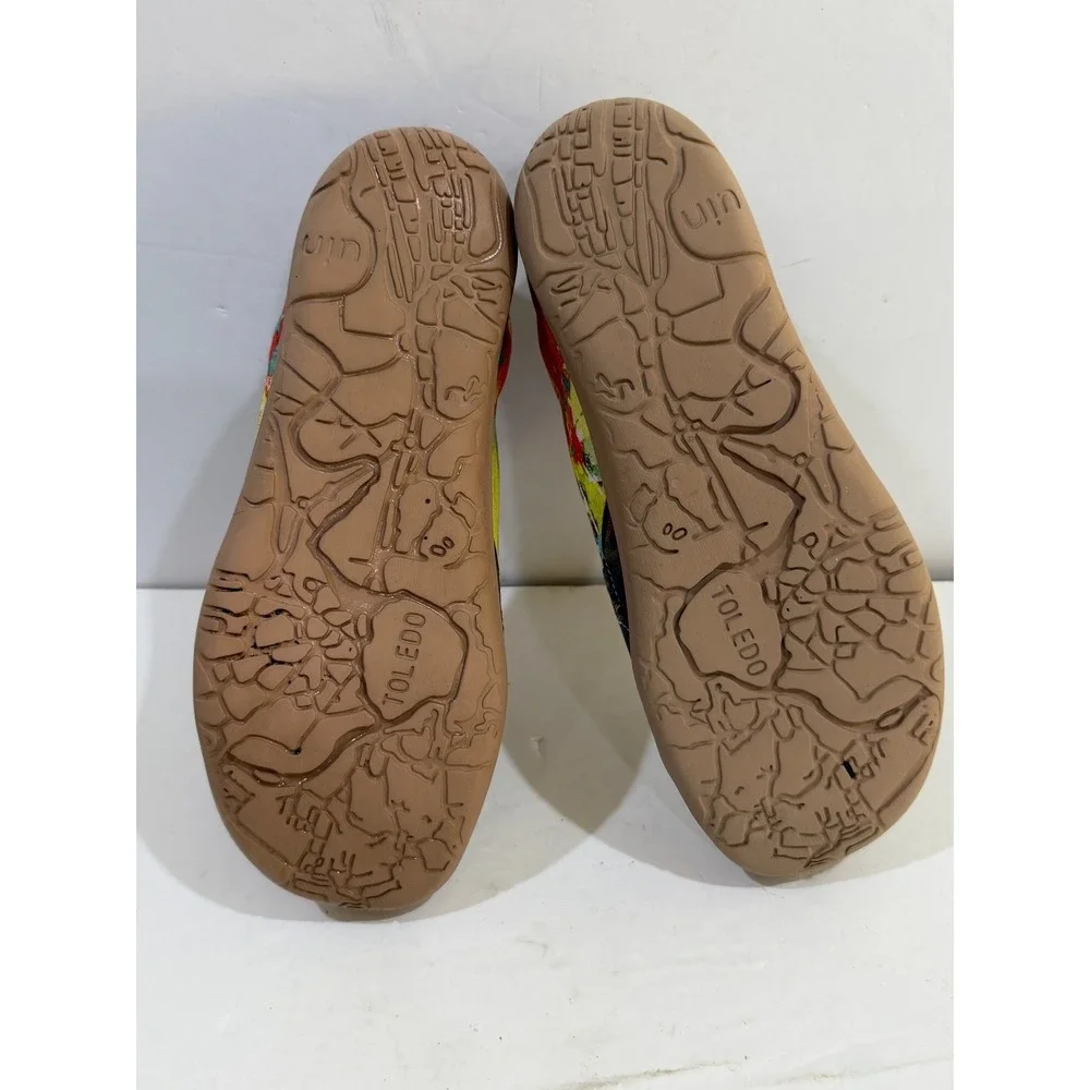 UIN Toledo Loafers Women's Size 8 Slip On Comfort Shoes Butterfly Artsy